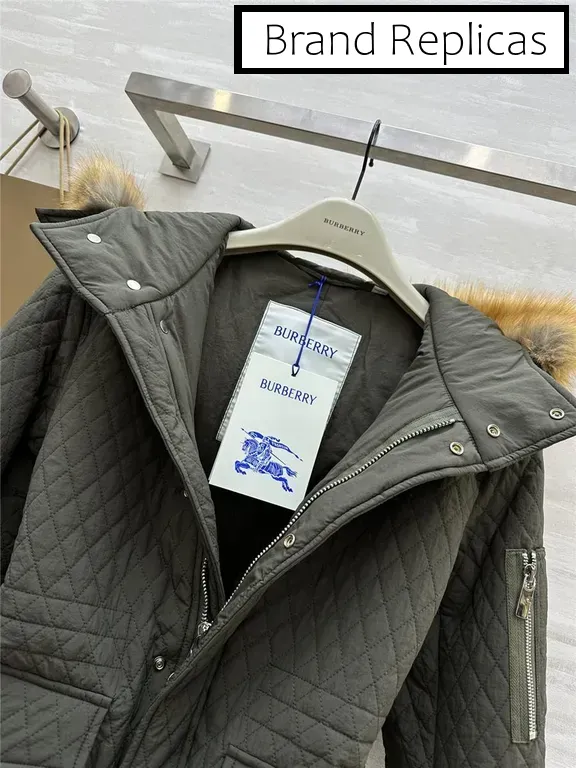 Burberry Diamond Quilted Hooded Jacket